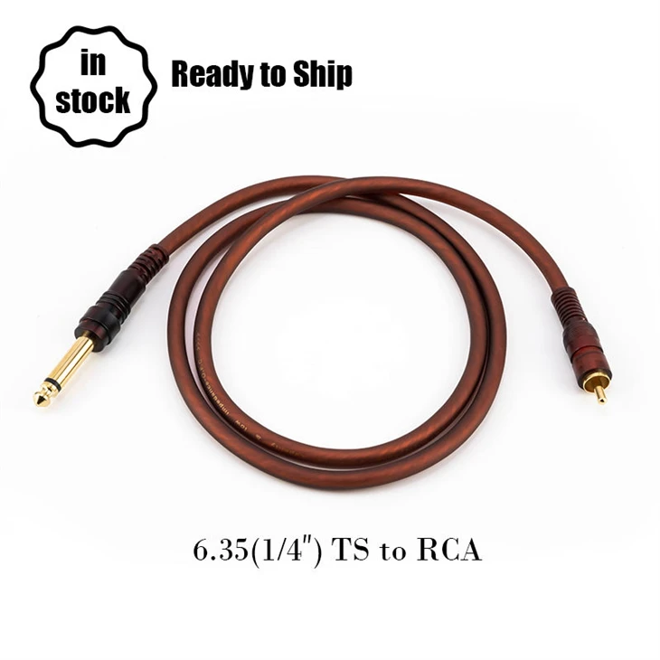 6,35 mm til RCA-kabel