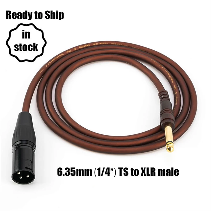XLR til kvart tomme kabel